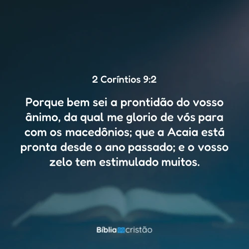 2 Coríntios 9:2