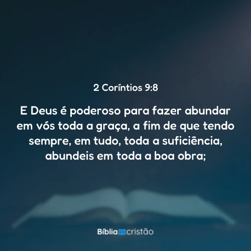 2 Coríntios 9:8