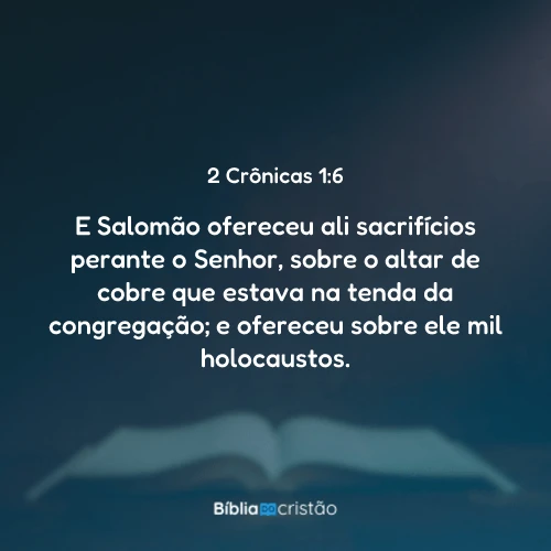2 Crônicas 1:6