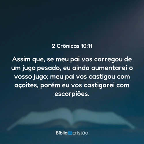 2 Crônicas 10:11