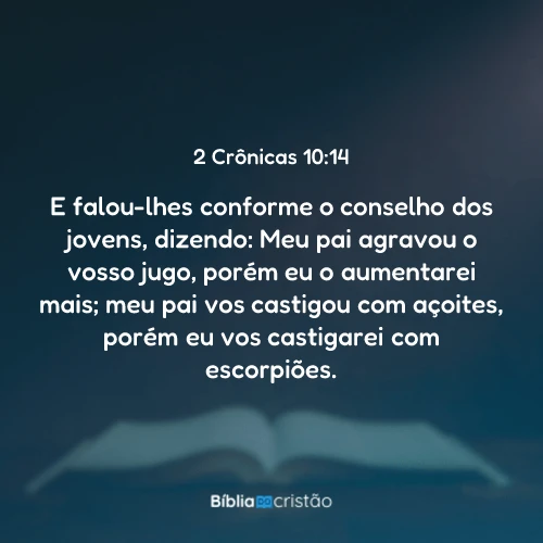 2 Crônicas 10:14