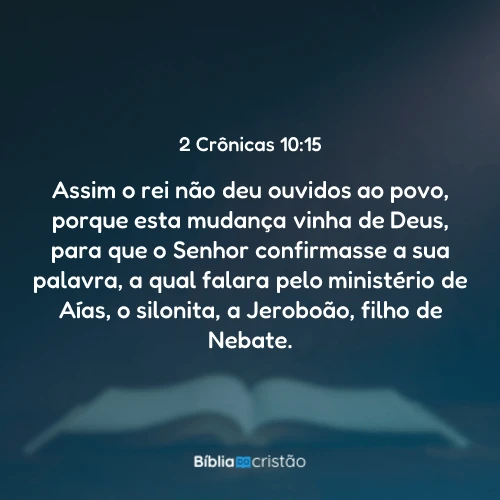 2 Crônicas 10:15