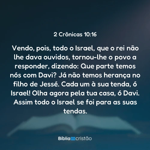 2 Crônicas 10:16