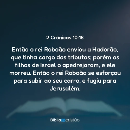 2 Crônicas 10:18