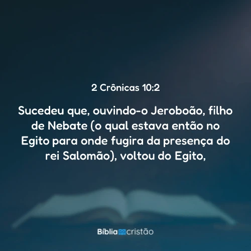 2 Crônicas 10:2