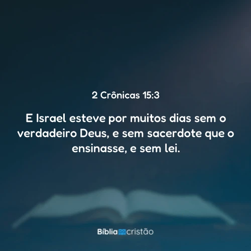 2 Crônicas 15:3