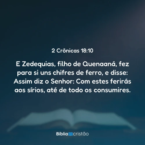 2 Crônicas 18:10