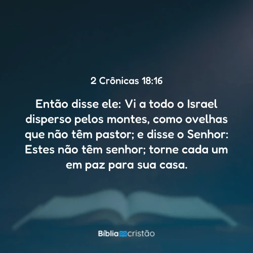 2 Crônicas 18:16