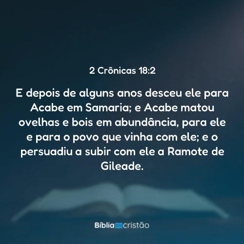 2 Crônicas 18:2