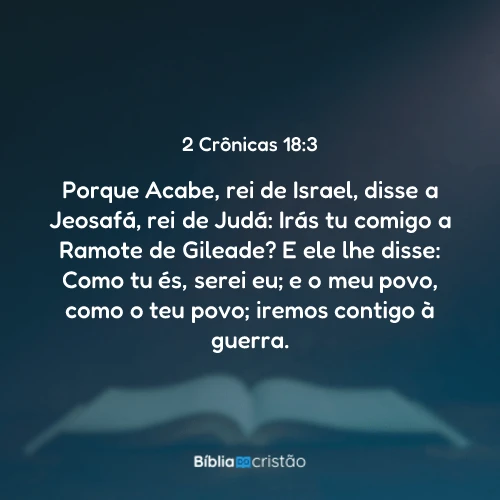 2 Crônicas 18:3