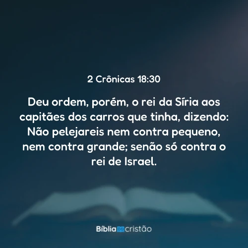 2 Crônicas 18:30