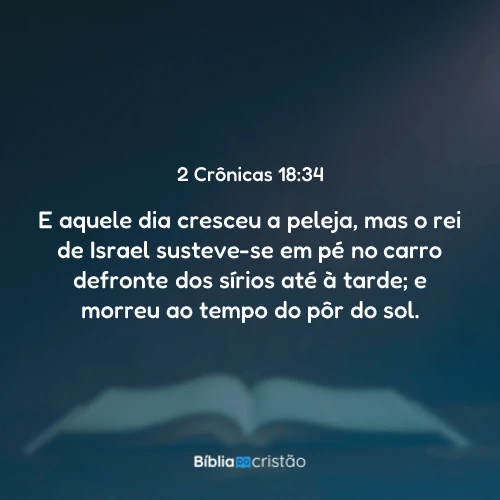 2 Crônicas 18:34