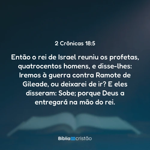 2 Crônicas 18:5