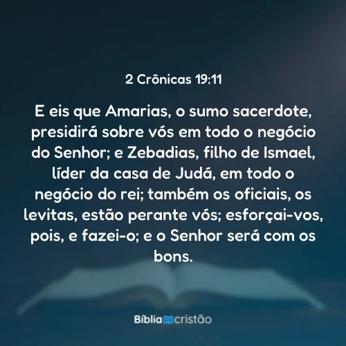 2 Crônicas 19:11