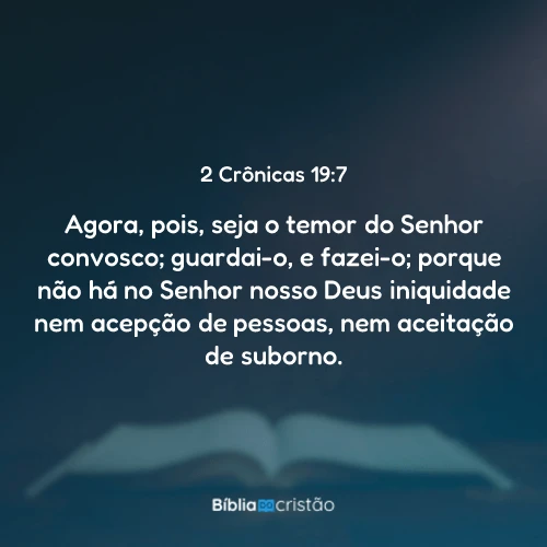 2 Crônicas 19:7