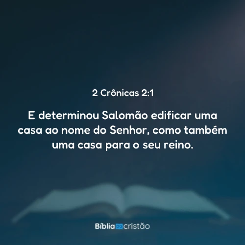 2 Crônicas 2:1