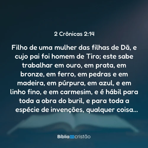 2 Crônicas 2:14