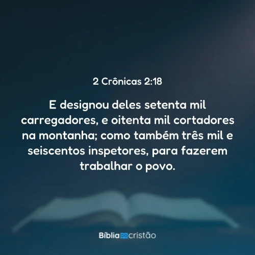 2 Crônicas 2:18