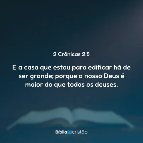 2 Crônicas 2:5