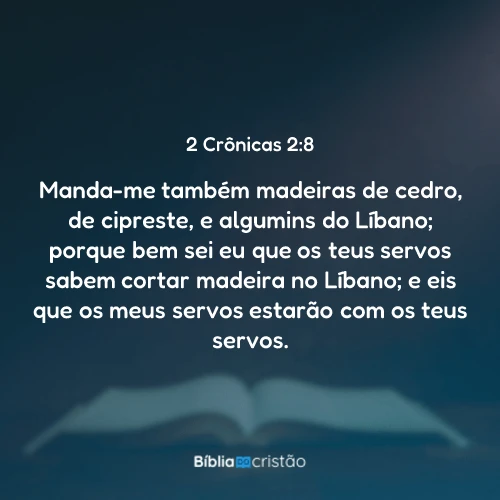 2 Crônicas 2:8