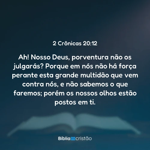 2 Crônicas 20:12