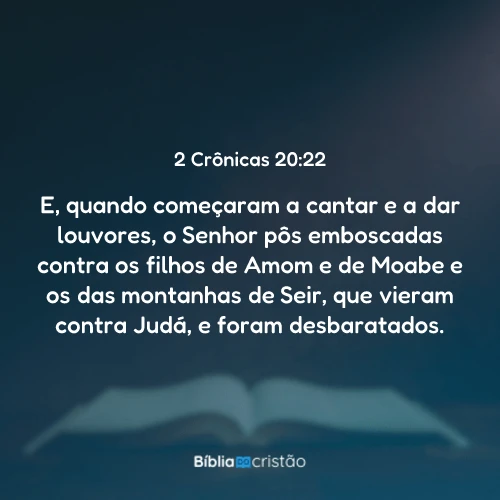 2 Crônicas 20:22