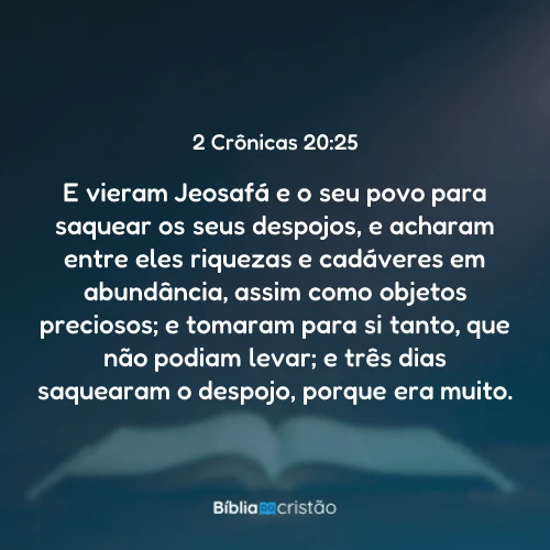 2 Crônicas 20:25
