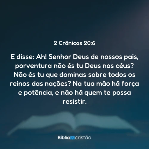 2 Crônicas 20:6