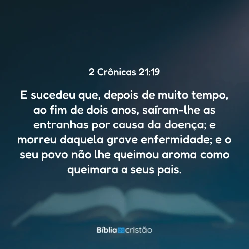 2 Crônicas 21:19
