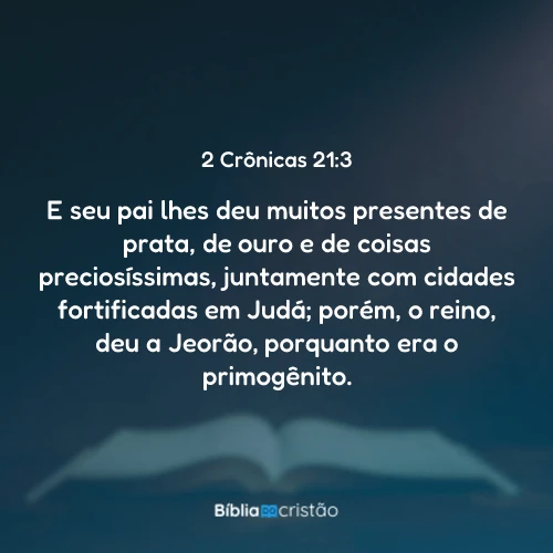 2 Crônicas 21:3