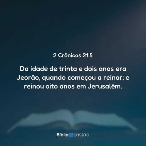 2 Crônicas 21:5