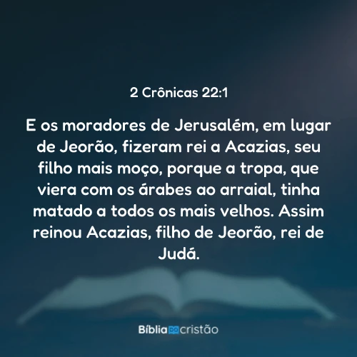 2 Crônicas 22:1