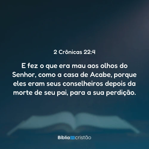 2 Crônicas 22:4