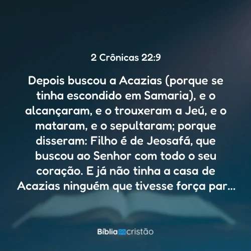 2 Crônicas 22:9