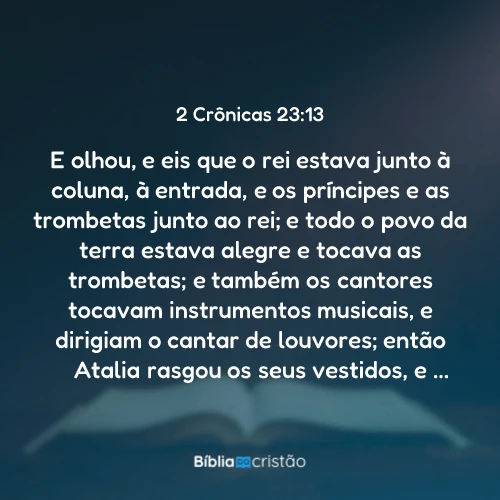 2 Crônicas 23:13