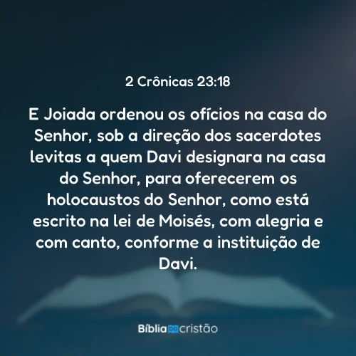 2 Crônicas 23:18