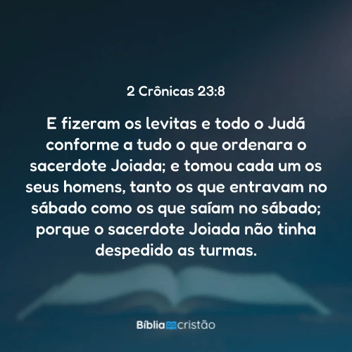 2 Crônicas 23:8