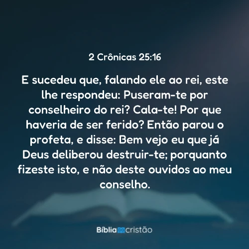 2 Crônicas 25:16
