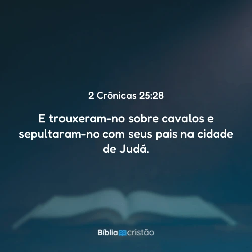 2 Crônicas 25:28