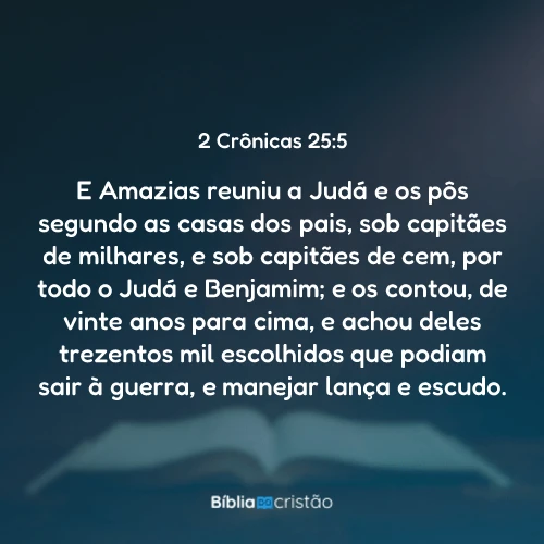 2 Crônicas 25:5