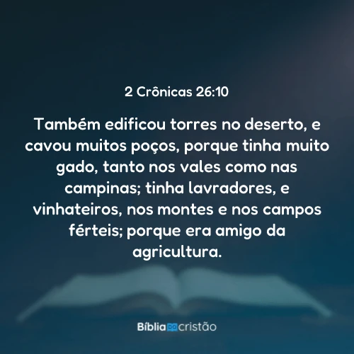 2 Crônicas 26:10