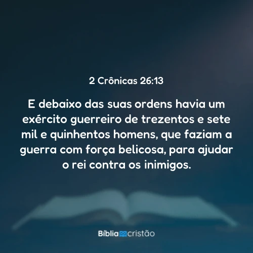 2 Crônicas 26:13