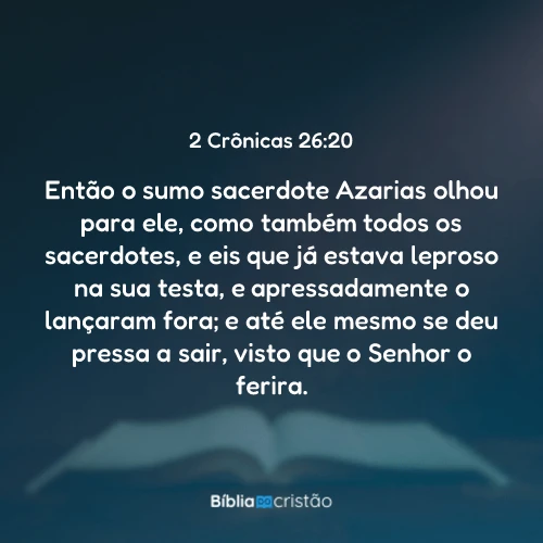 2 Crônicas 26:20