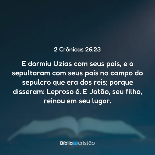 2 Crônicas 26:23