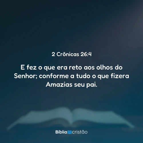 2 Crônicas 26:4