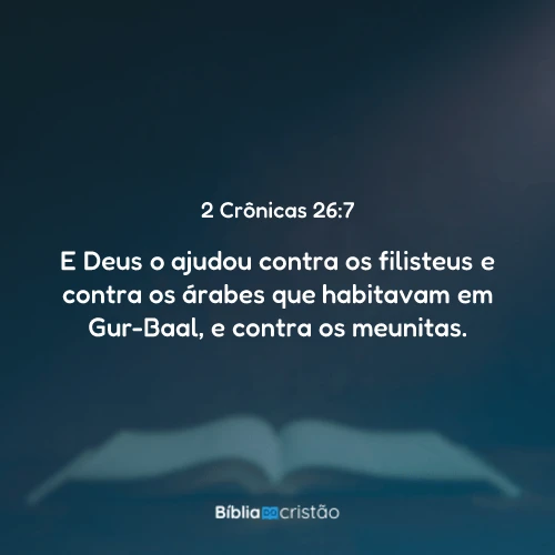 2 Crônicas 26:7