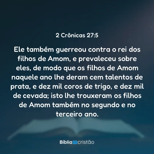 2 Crônicas 27:5