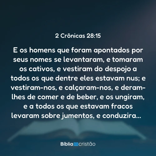 2 Crônicas 28:15