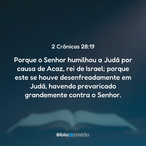 2 Crônicas 28:19
