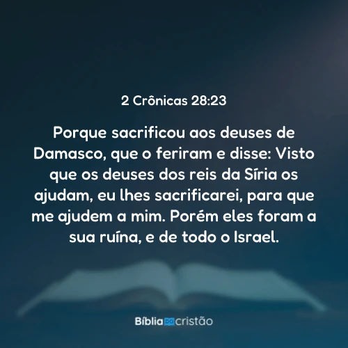 2 Crônicas 28:23